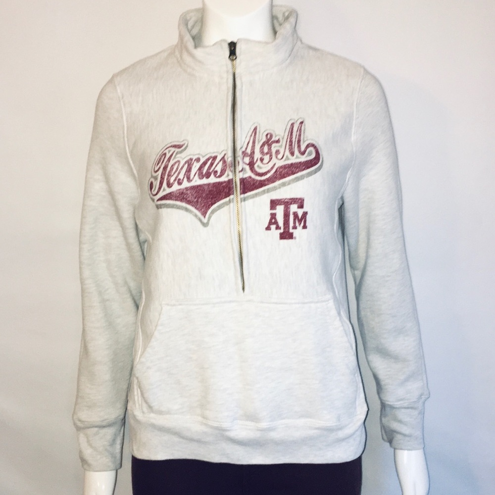 Rivalry Threads Texas A&M 1/2 Zip Pullover Sz L